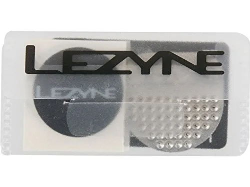 LEZYNE Smart Bicycle Tire Patch Kit - 6 Glueless Patches, Tire Boot & Stainless Steel Scuffer