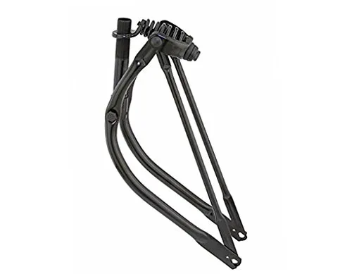 Lowrider 20' Bent Spring Fork 1' Black Steel Bicycle Part