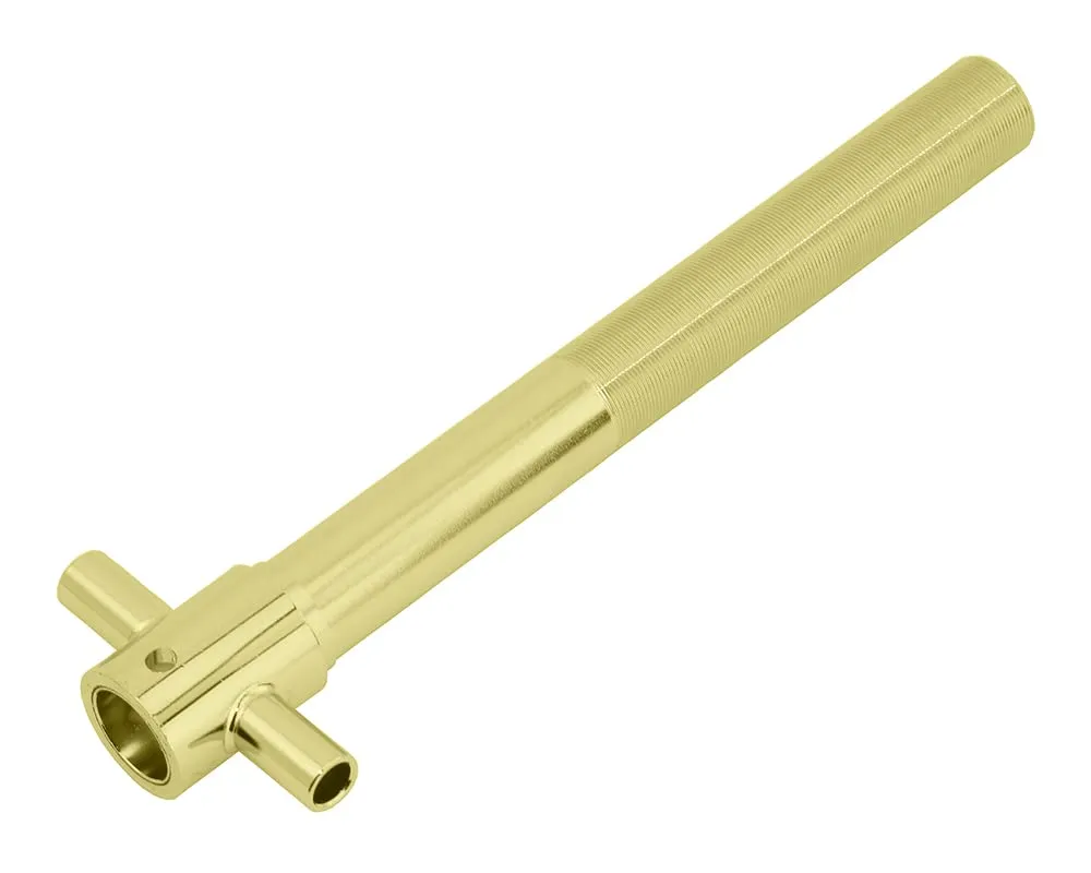 Lowrider Bike Spring Fork Steering Tube 22.2mm ID Gold - 10' Length, 8.5' Steerer, Steel Material