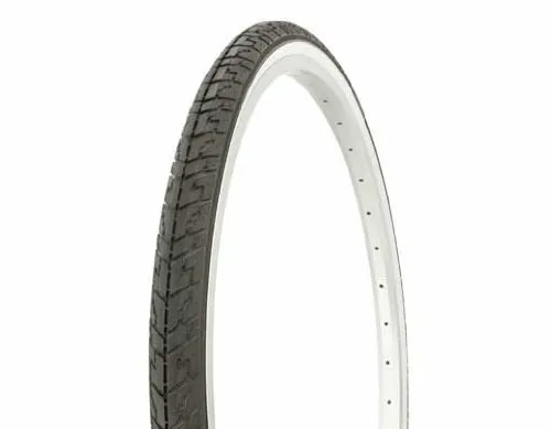 Lowrider Duro 24' x 1 3/8' Black/White Sidewall HF-109 Tire for Beach Cruiser & Mountain Bikes