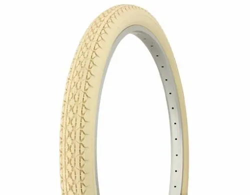 Lowrider Duro 26' x 2.125' Cream Side Wall Tire for Beach Cruiser, Chopper, Trike Bikes