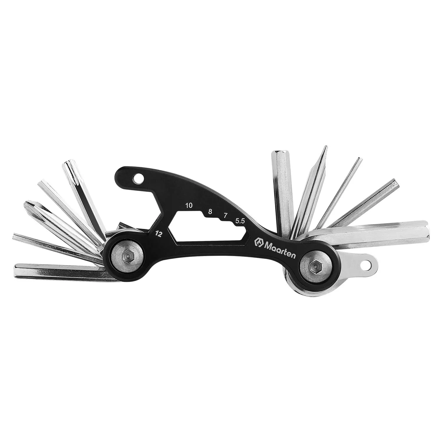 Maarten 15-in-1 Portable Bike Multitool - Compact Repair Kit for Road & Mountain Bicycles