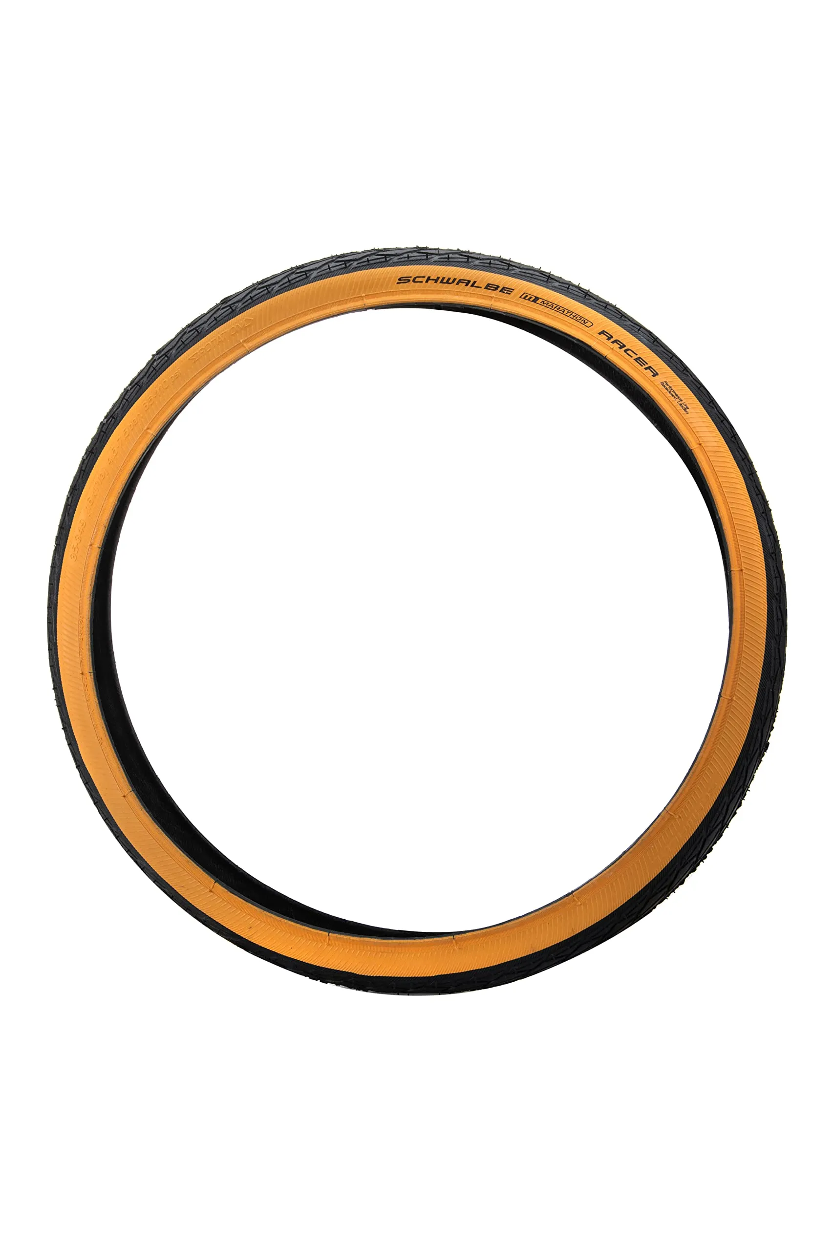 Marathon Racer Tan Wall Tire for Brompton Bikes - ETRTO 35-349, Excellent Puncture Protection