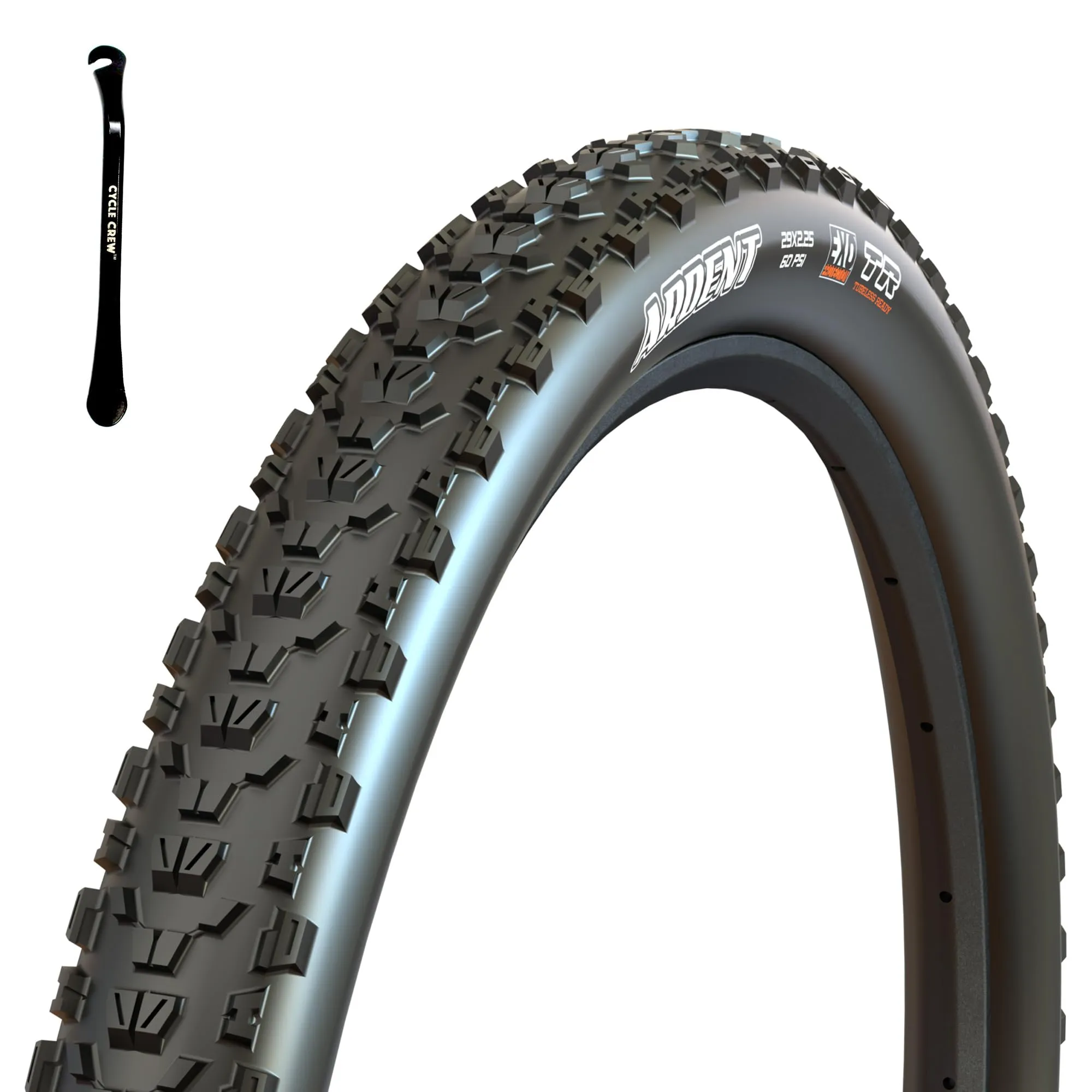 Maxxis Ardent Mountain Bike Tire Bundle - 26', 27.5', 29' Sizes with Cycle Crew Tire Lever