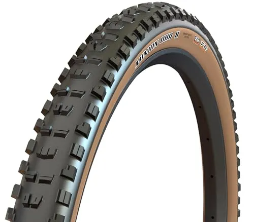 Maxxis Minion DHR II Wide Trail Tire 27.5'x2.40' EXO/TR - High Traction for Gravel Riding