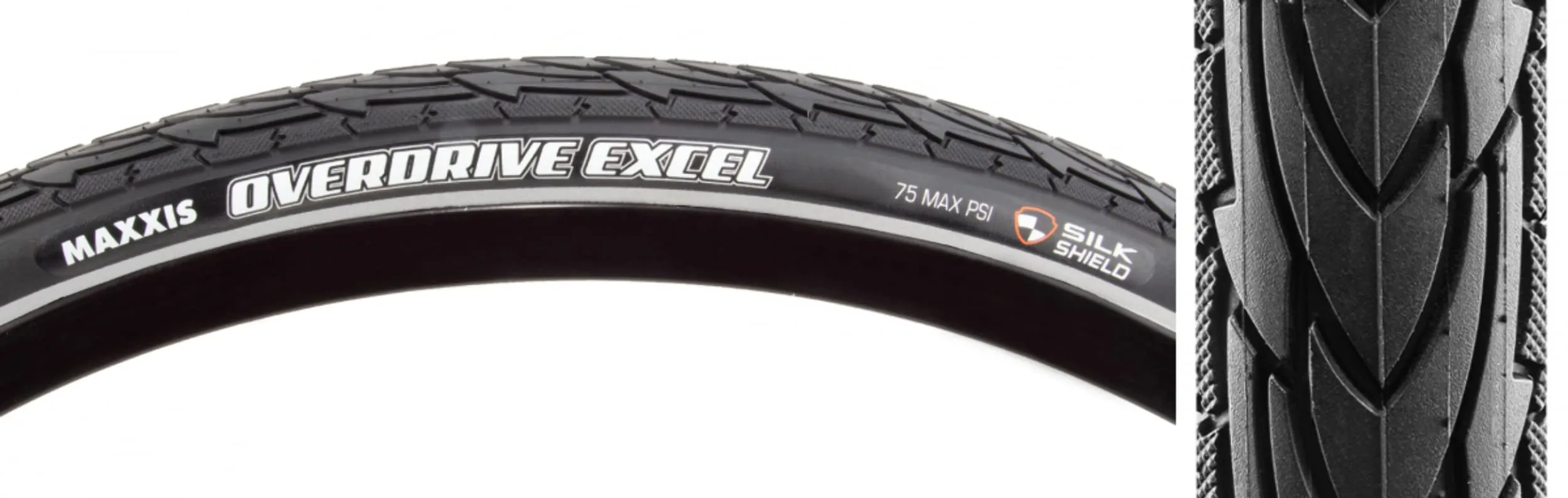 MAXXIS Overdrive Excel Tire - 700 x 40 Black, Clincher, Puncture-Resistant, Grooved Design