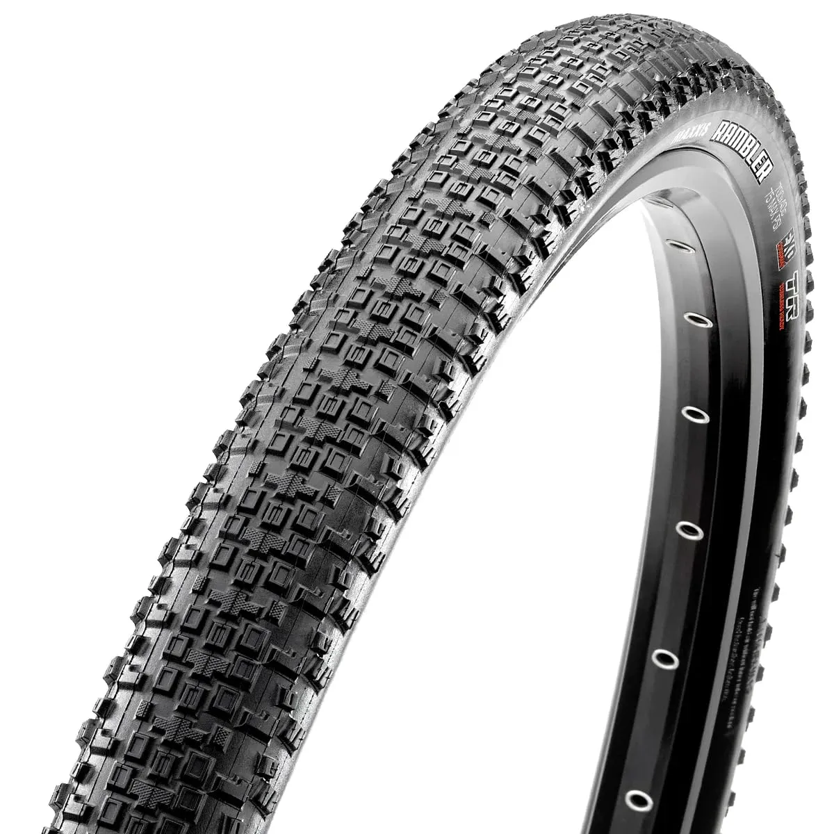 Maxxis RAMBLER 700x45C Unisex Adult Tyre - Tubeless Ready, SilkShield Protection, Black