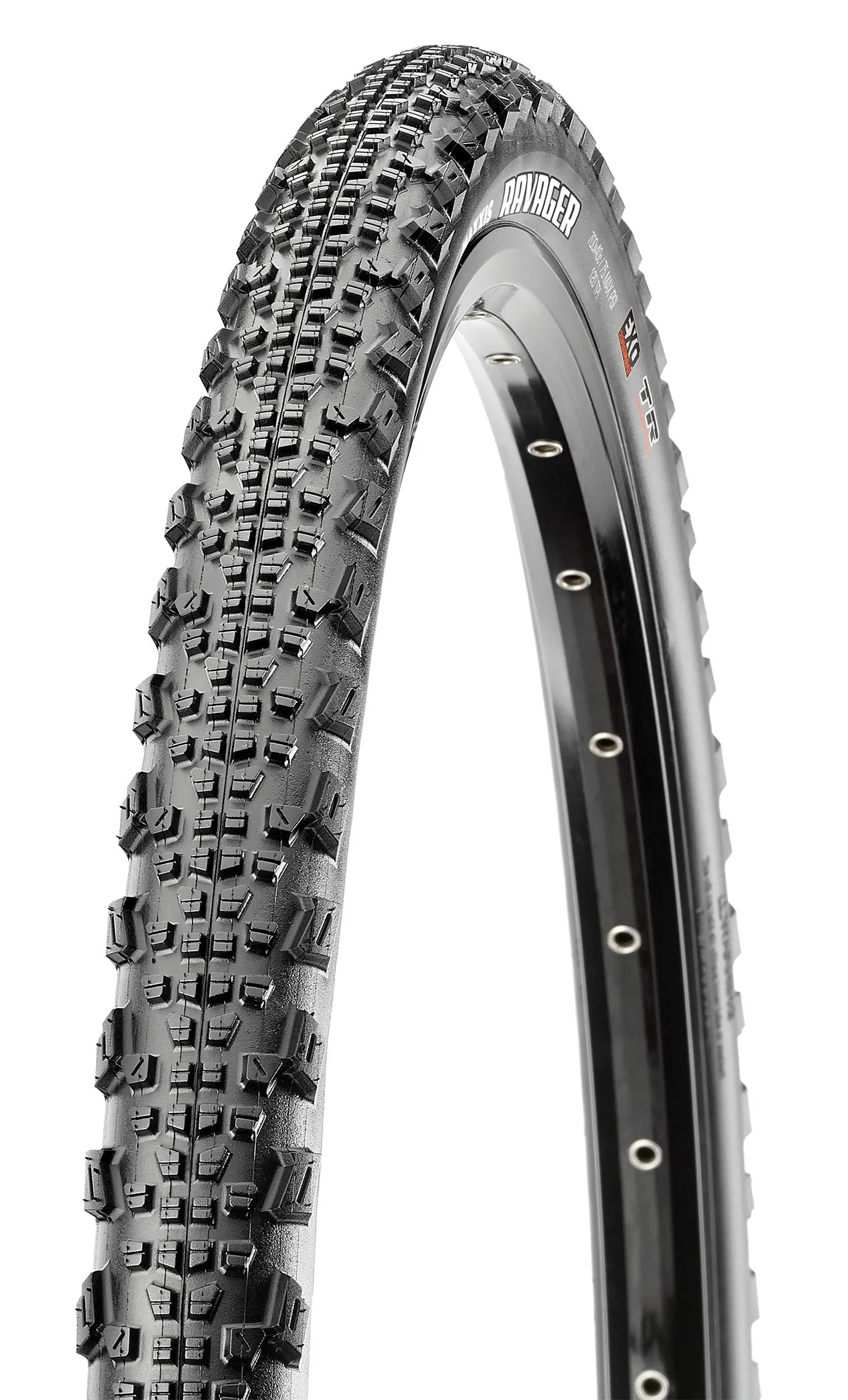 Maxxis Ravager TLR 40-622 Folding Tyre 28 Inches 700 x 40C Black - Aggressive Gravel Tire