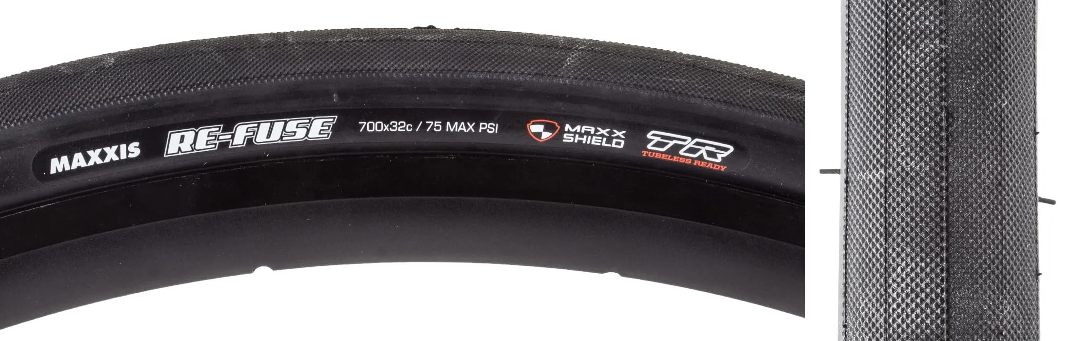 Maxxis Re-Fuse Tire - 700 x 32 Tubeless Folding Black - Durable, Fast Rolling for Road & Gravel