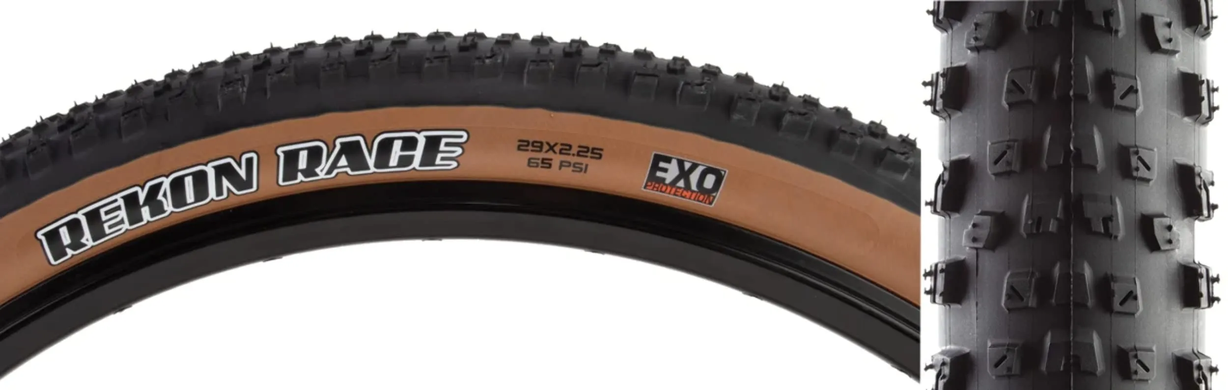 Maxxis Rekon Race Tire - 29 x 2.25 Clincher Wire Dark Tan/Black for Mountain Bikes