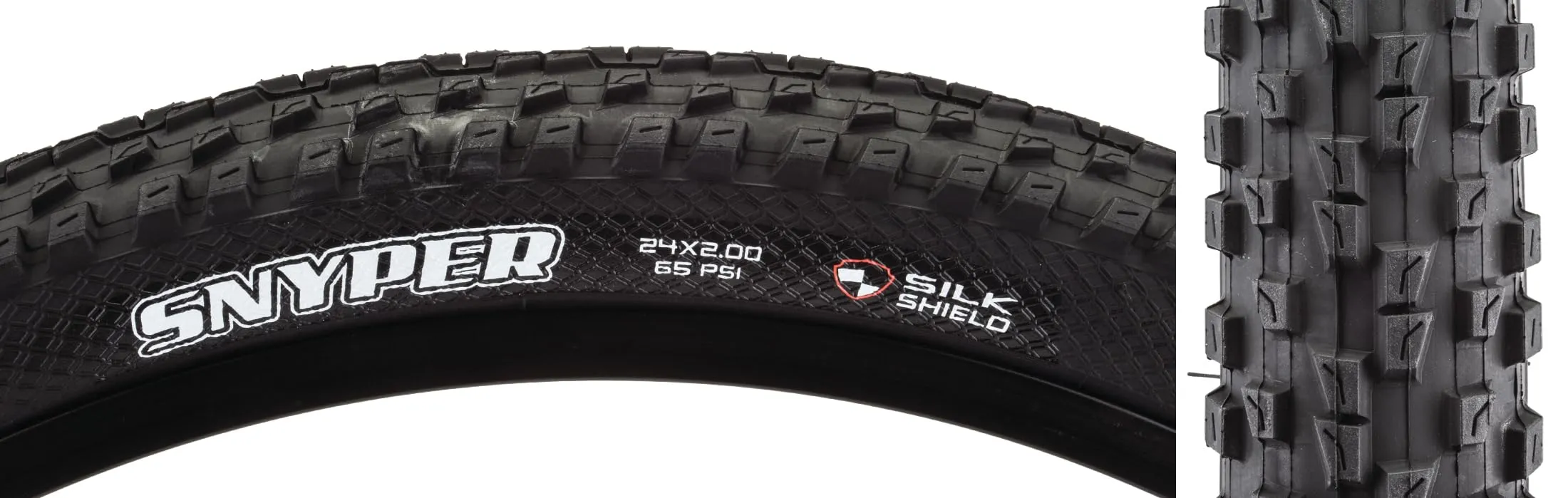 Maxxis Snyper Tire - 24 x 2, Clincher, Folding, Black, Lightweight, Performance XC Trail