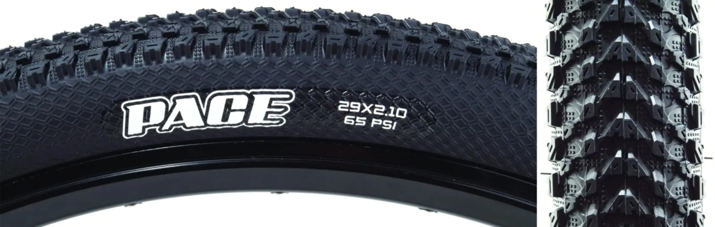 MAXXIS Tires Max Pace 29 x 2.1 Black Wire/60 DC/Exo - Fast Rolling Tire for Dry Hardpacked Terrain
