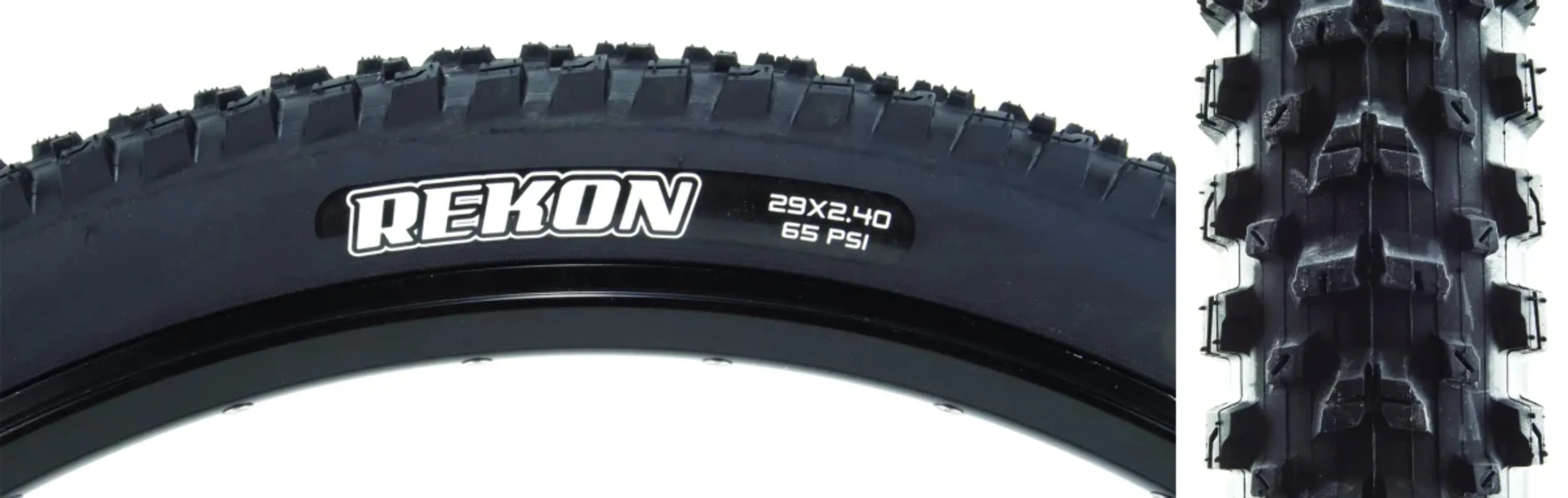 MAXXIS Tires Max Rekon 29 x 2.4 Black Wire Clincher - Aggressive Trail Tire for Mountain Biking