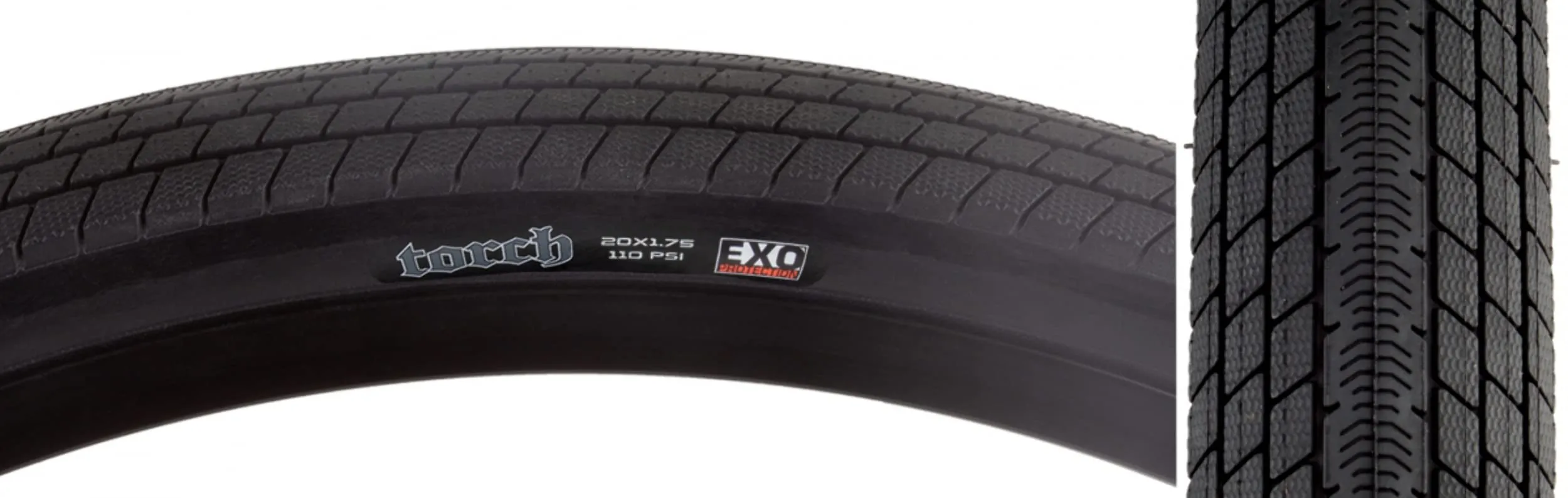 MAXXIS Torch 20x1.75 120 TPI Folding Dual Compound Tyre - Black, 20 x 1.75 inches