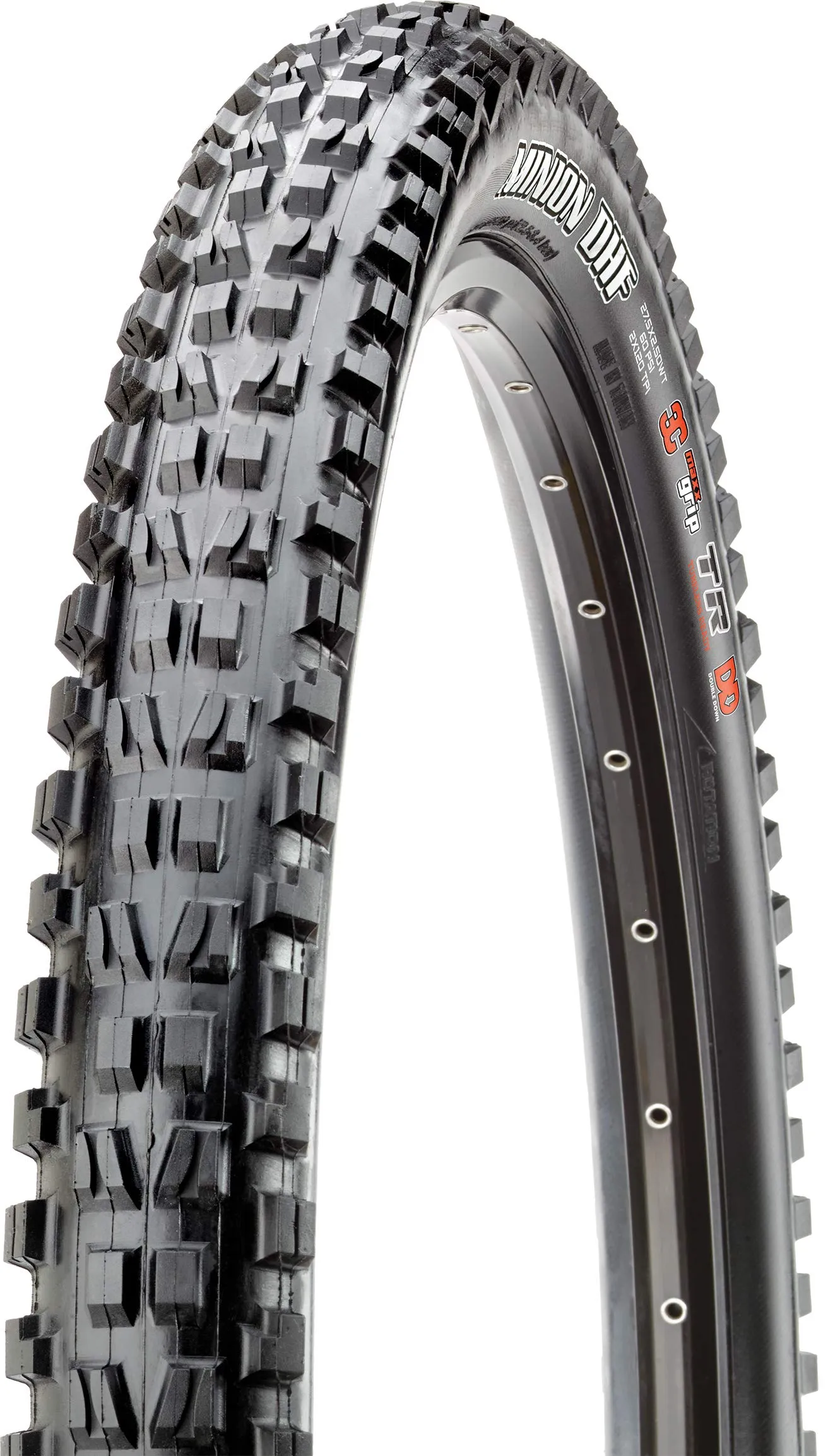 Maxxis Unisex Minion DHFPL Folding Dual Compound EXO/TR Tyre 27.5 x 2.8 Inches - Durable Performance