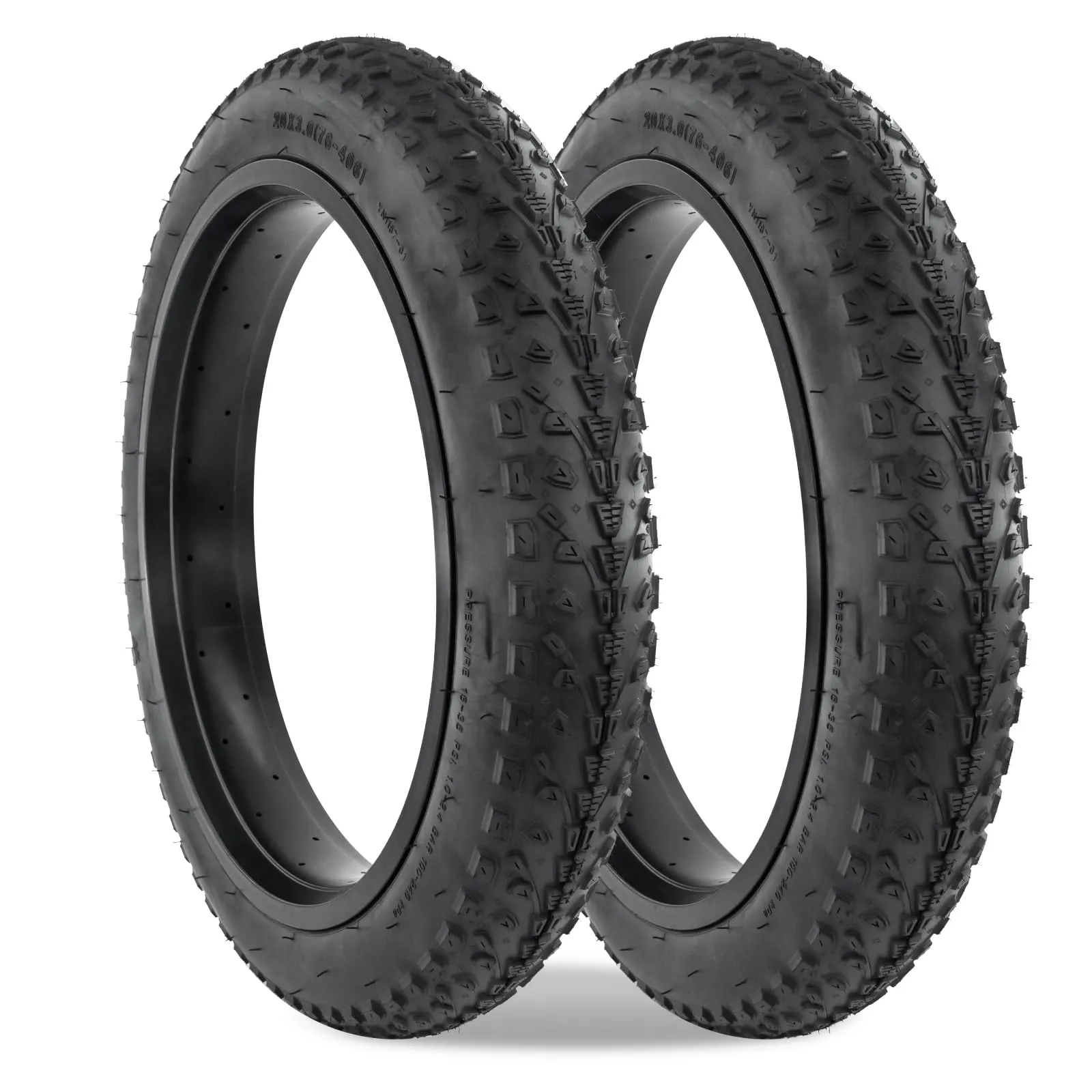 MEGHNA 26 x 3.0 Foldable Mountain Bike Tire for Snow, Beach, BMX, and Electric Bikes - 2 Pack