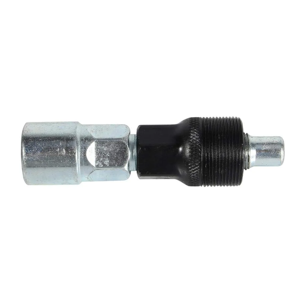Metal Crank Puller Tool - Silver Black Bike Crank Arm Removal - Fits 14/15mm Spanners