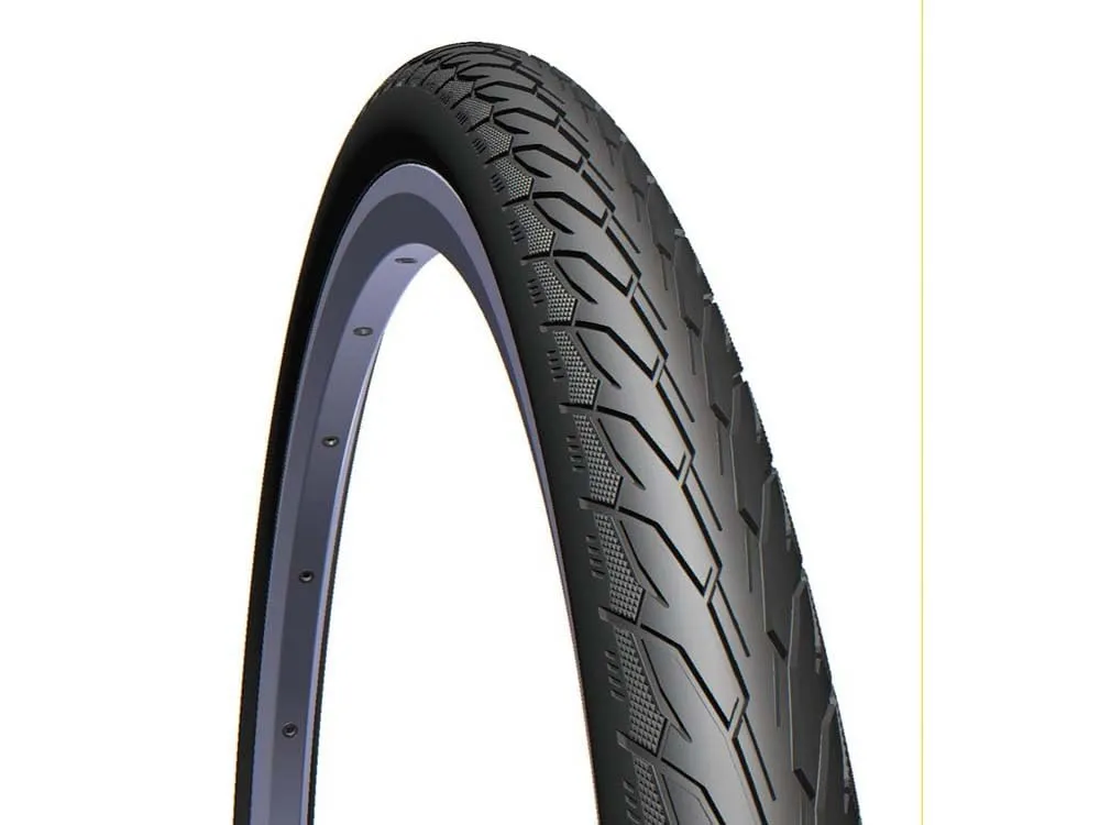 Mitas Semi-Slick Bicycle Tyres 26x1.50' - Reliable on Wet and Dry Surfaces with Optimised Performance
