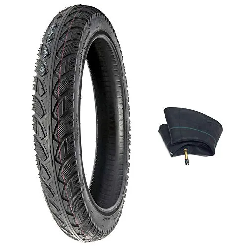 MMG Combo Tire & Inner Tube 16x2.50 for Electric Bikes, Kids Bikes, BMX & Scooters with 12' Rim