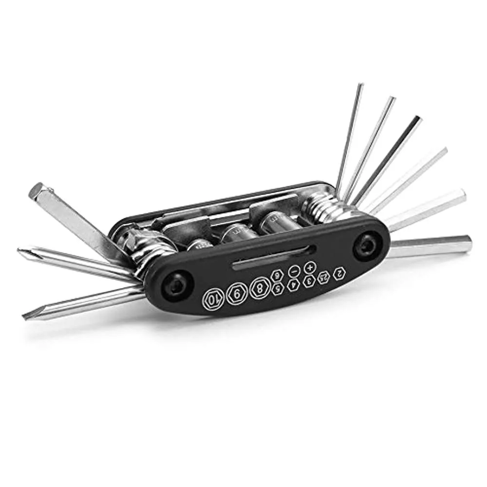 MMOBIEL 16 in 1 Multi Functional Bike Tool Kit - Durable Repair Set for Road and Mountain Bikes