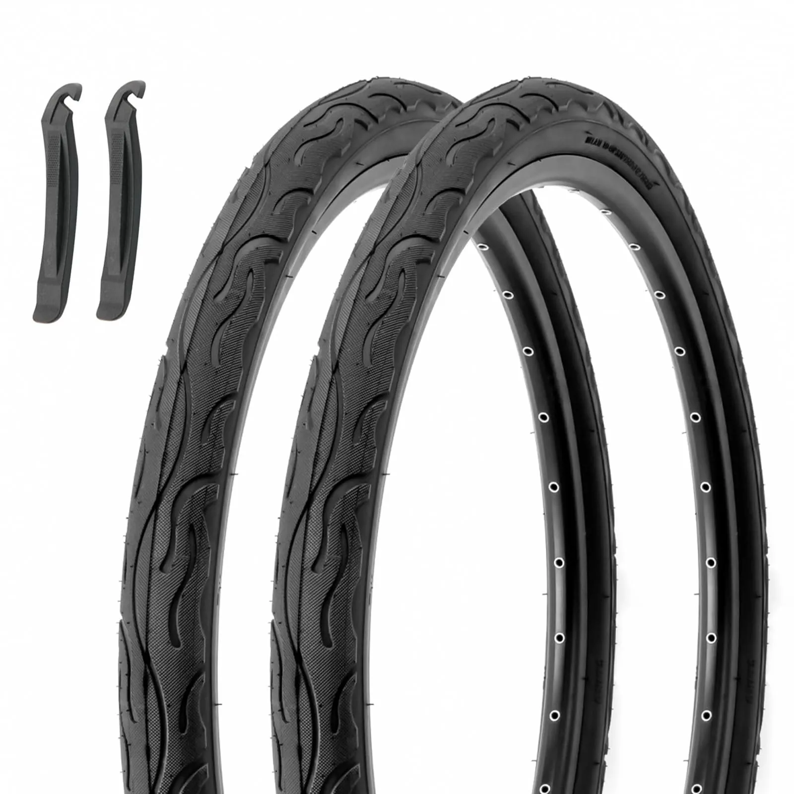 MOHEGIA 26x2.125 Inch Puncture-Resistant Tires - Durable Folding Bicycle Tires for Urban Riding