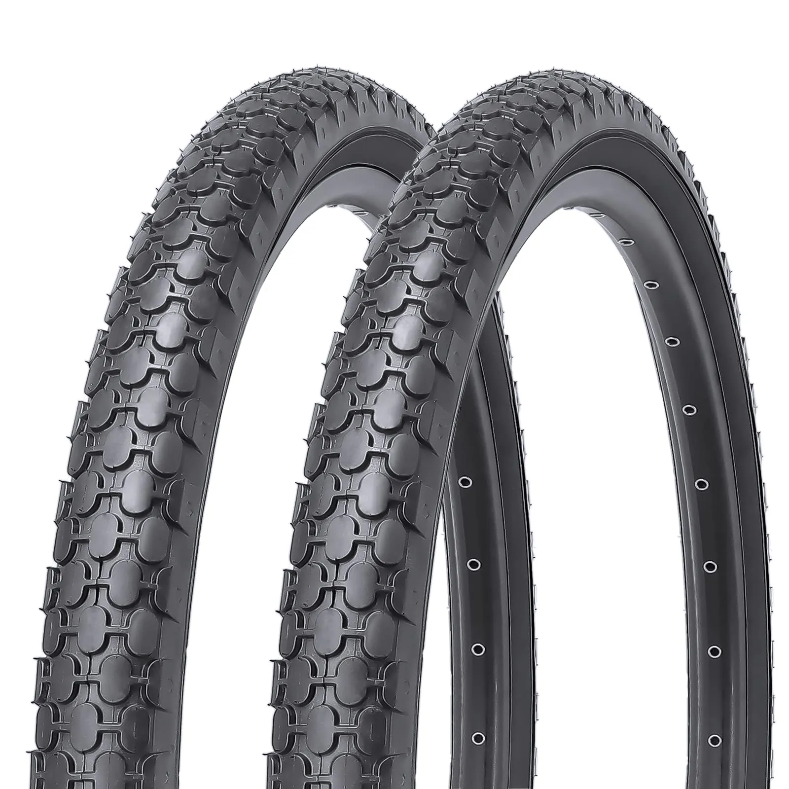 MOHEGIA 2 Pack Beach Cruiser Bike Tires 24x2.125/26x2.125 Inch Folding Replacement Tires