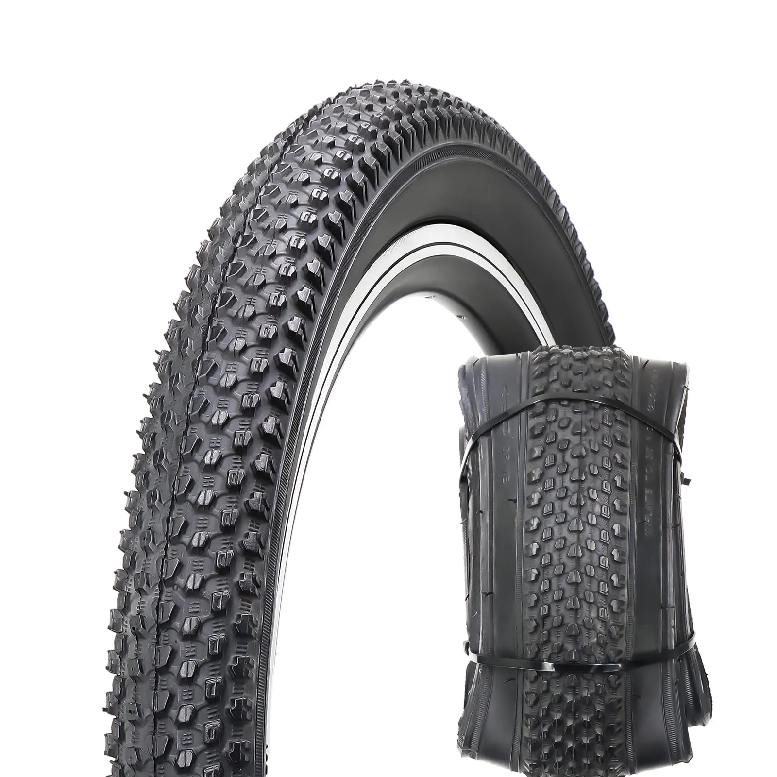 MOHEGIA Foldable Mountain Bike Tire 20x2.125 - Puncture-Proof, Excellent Traction & Grip