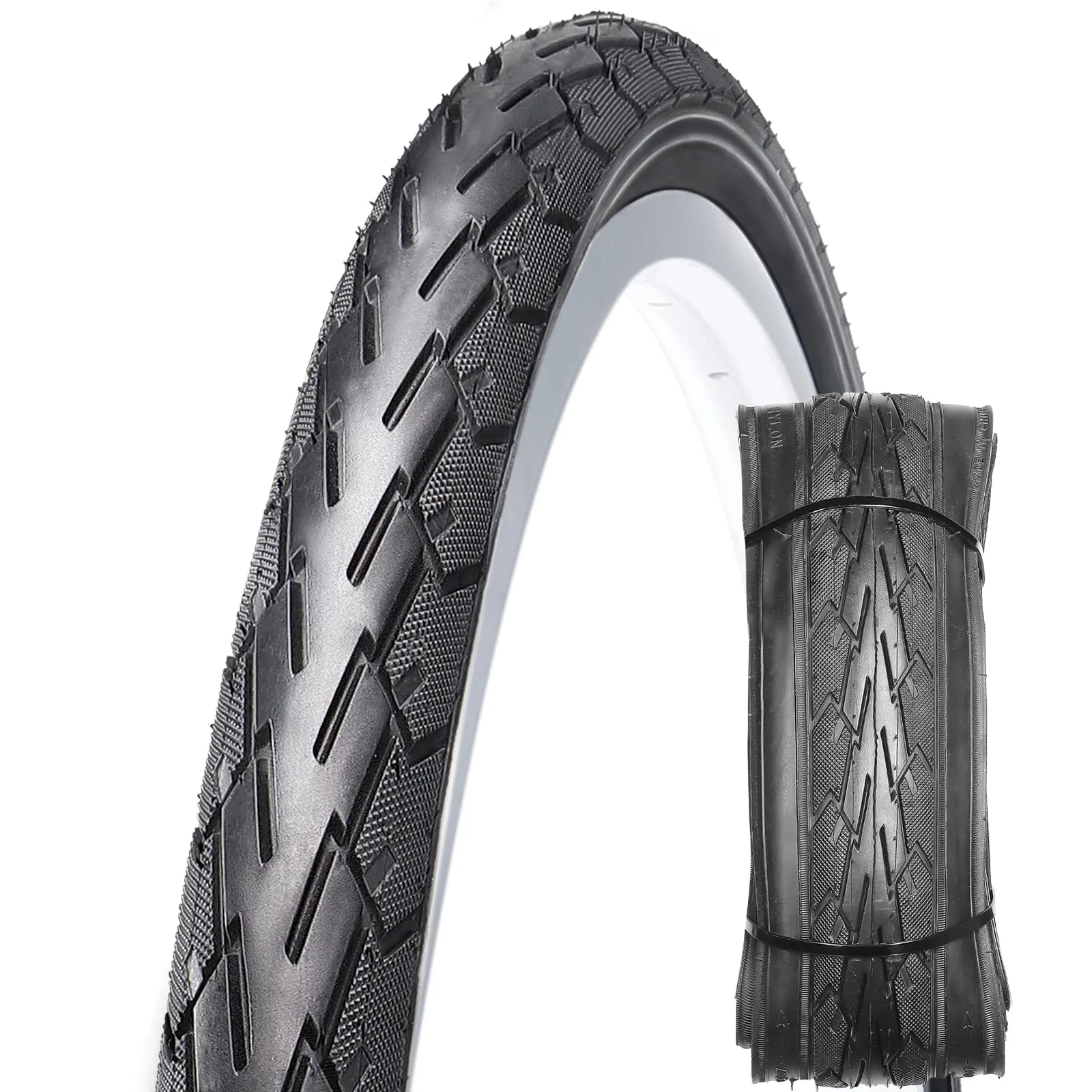 MOHEGIA Road Bike Replacement Tire 700x25C/700x28C/700x35C for City Riding, Durable & Puncture Resistant