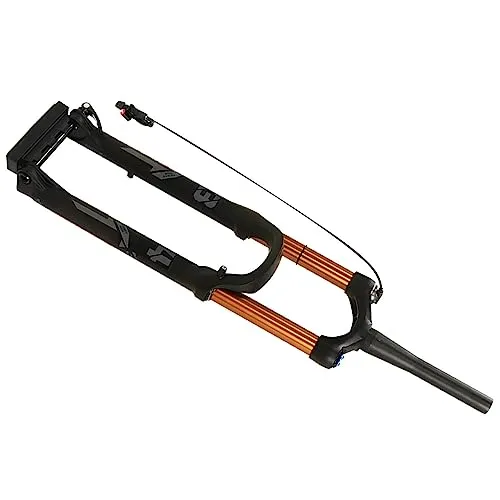 Mountain Bike Front Fork Damping Suspension Fork 27.5 Inch 175mm Hub Gold Tapered Steerer