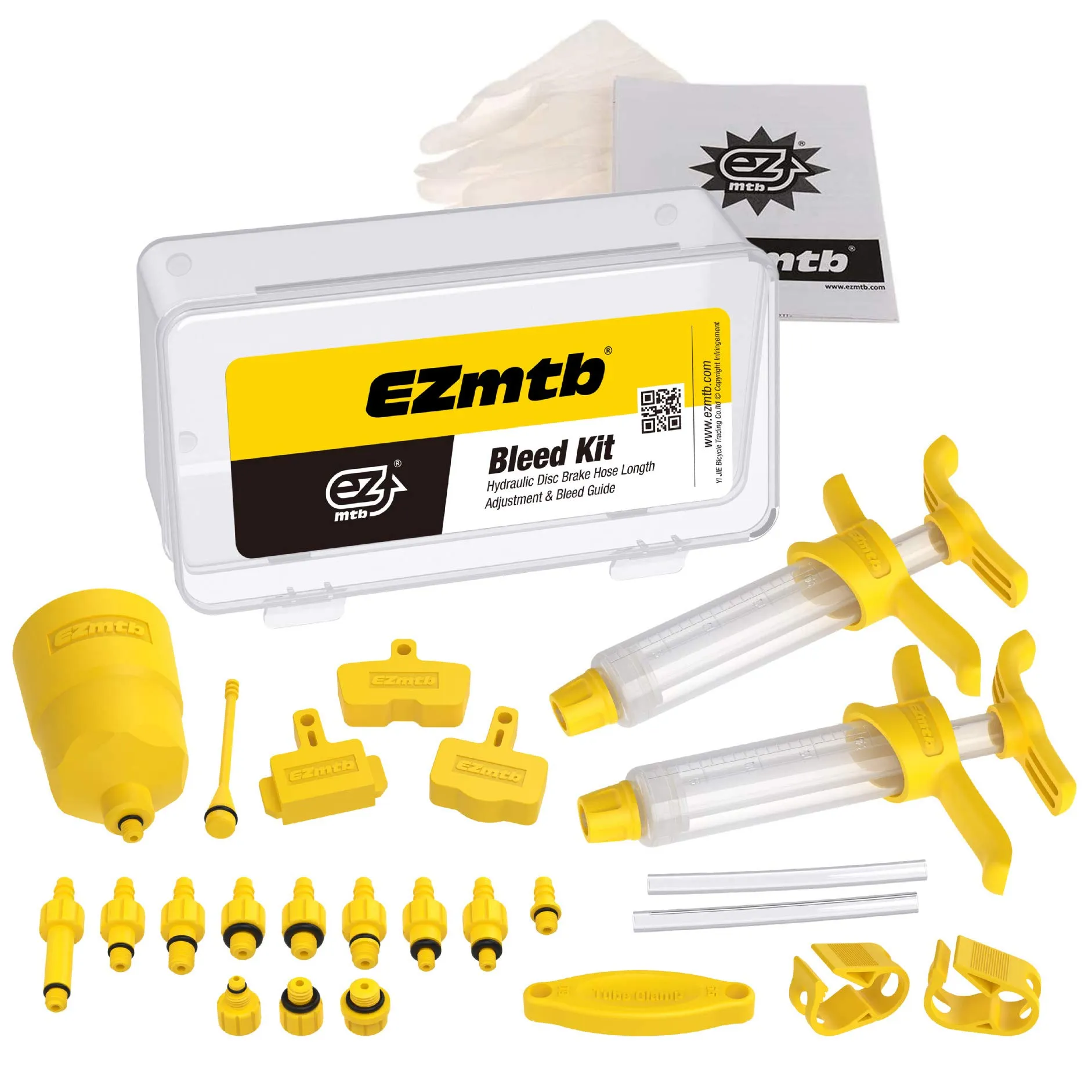 Mountain Bike Hydraulic Disc Brake Bleed Kit with 10 Adapters for AVID Shimano Tektro Magura