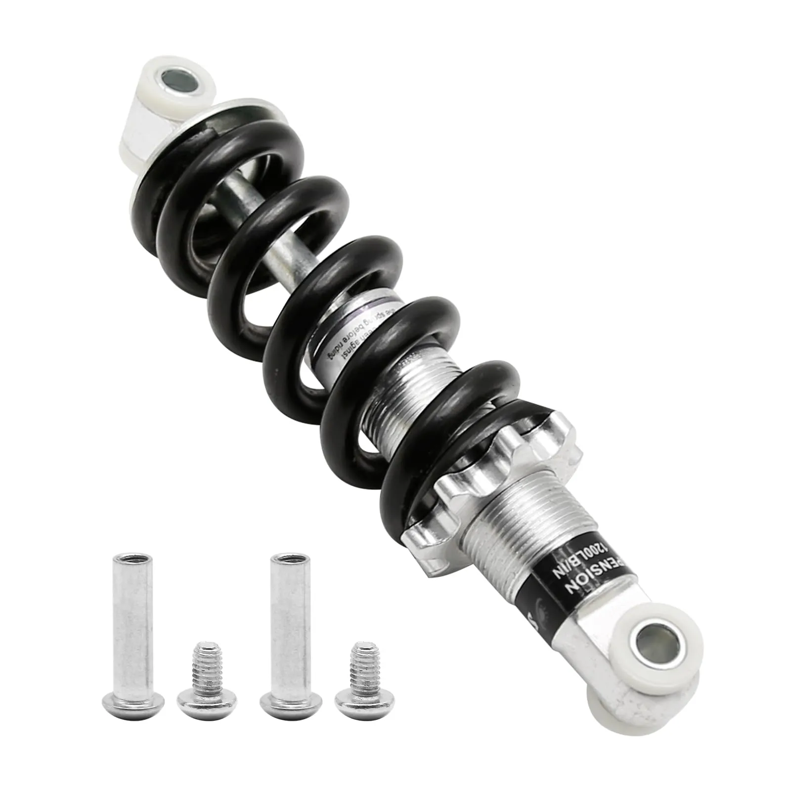 Mountain Bike Rear Shock Absorber 170mm/1200LB for Gas Scooter, Electric Bike, ATV, Minimoto
