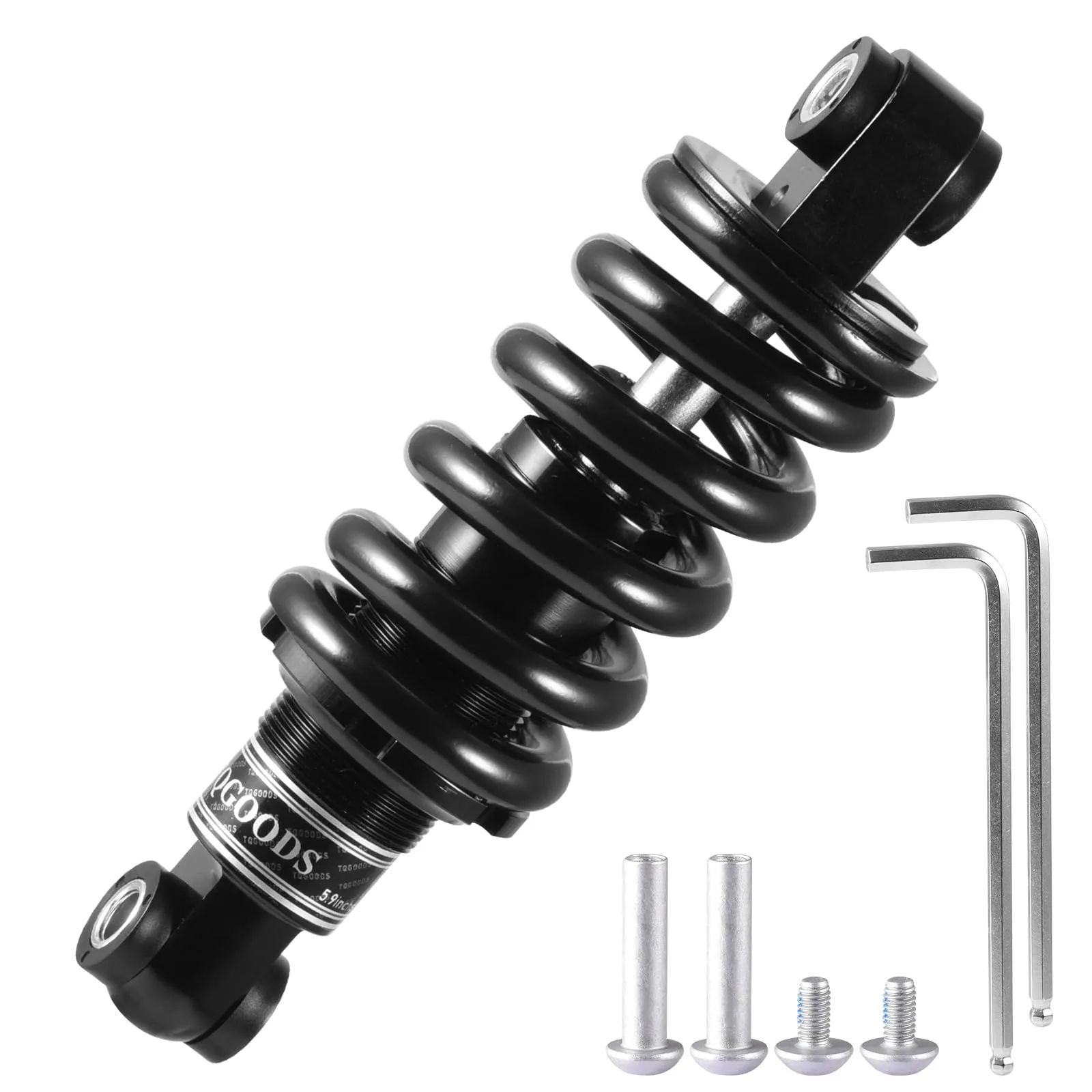 Mountain Bike Rear Shock Absorber 450Lbs - Coil Spring Cushion for MTB, E-Bikes, and Scooters