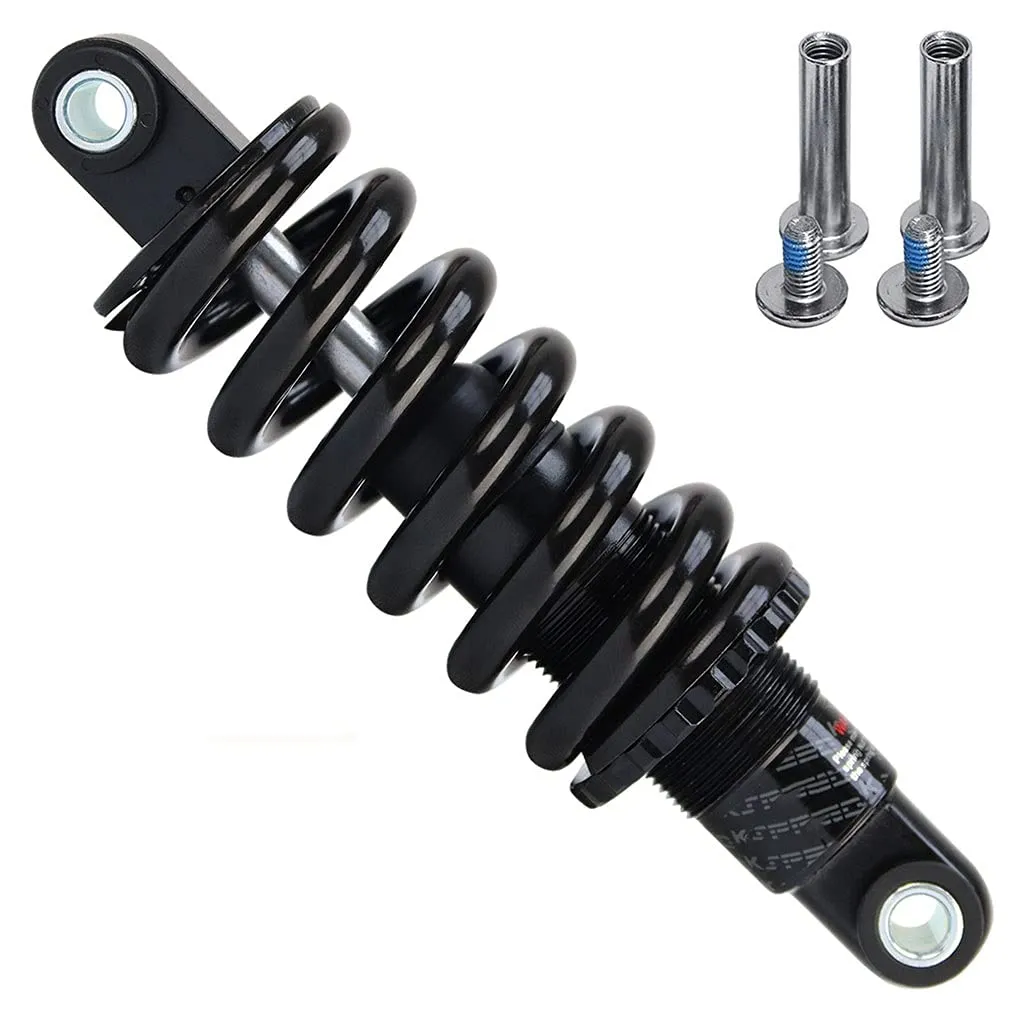 Mountain Bike Rear Shock Coil Spring Suspension 125/150/165/190mm, Adjustable 150Lbs-2000Lbs