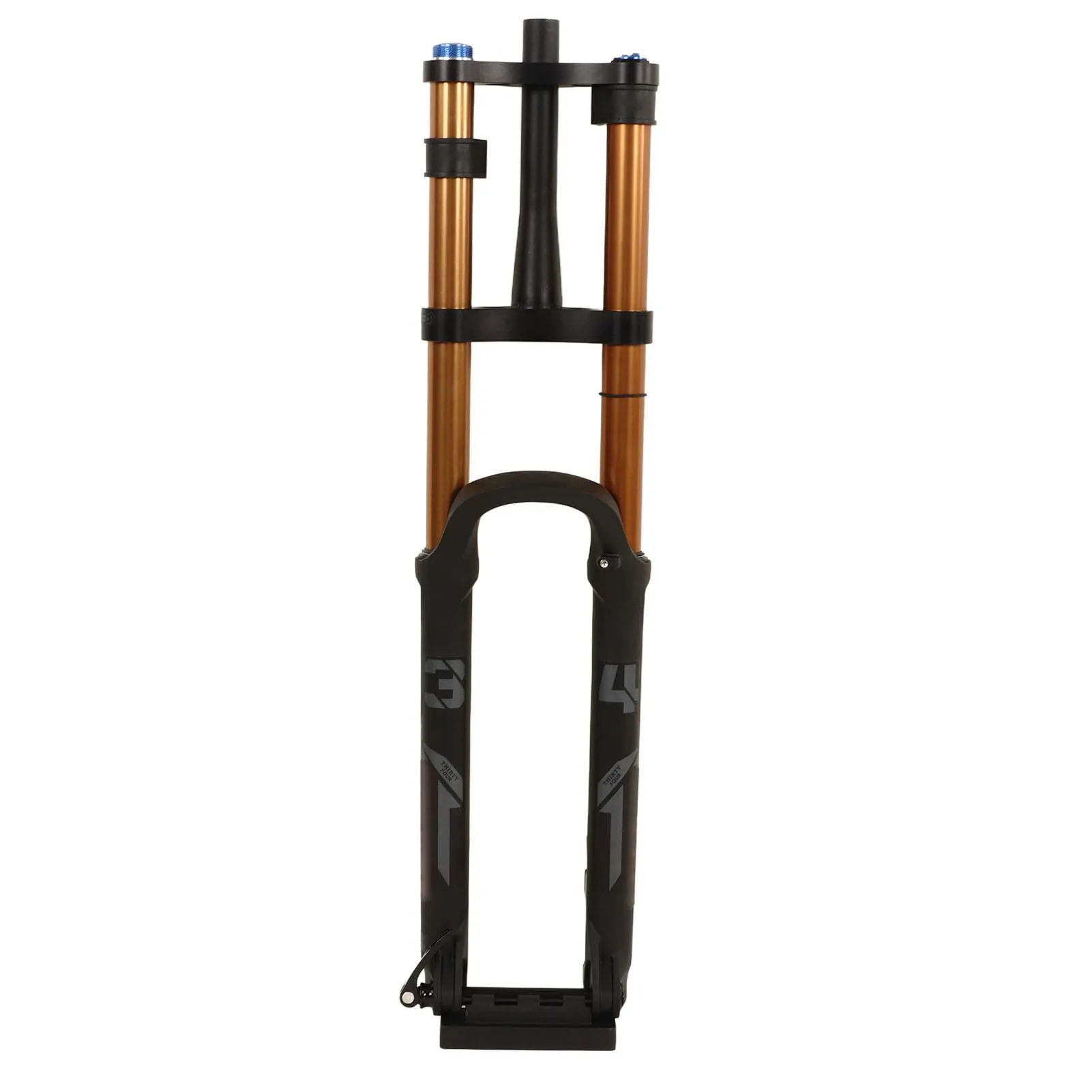 Mountain Bike Suspension Front Fork 29 Inch Aluminum Alloy Golden with Manual Lockout Features