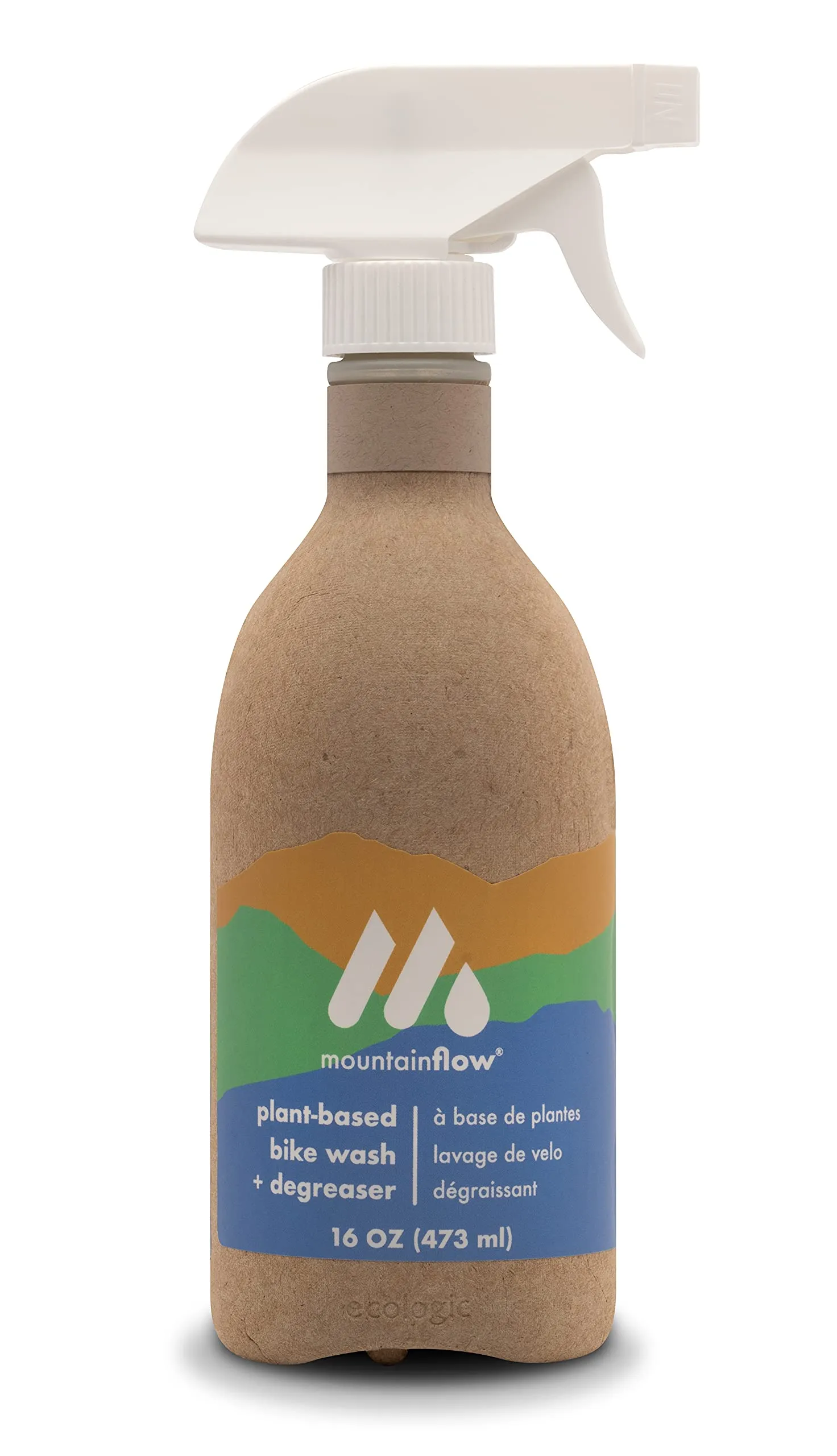 MountainFLOW Bike Wash and Degreaser - Powerful Plant-Based Cleaner, Non-Toxic, Biodegradable