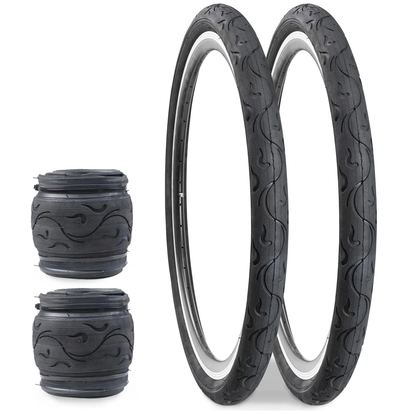 Moutain Bike Tires 26'x2.125' Folding Replacement for MTB, Non-Slip, 2-Pack, High Quality