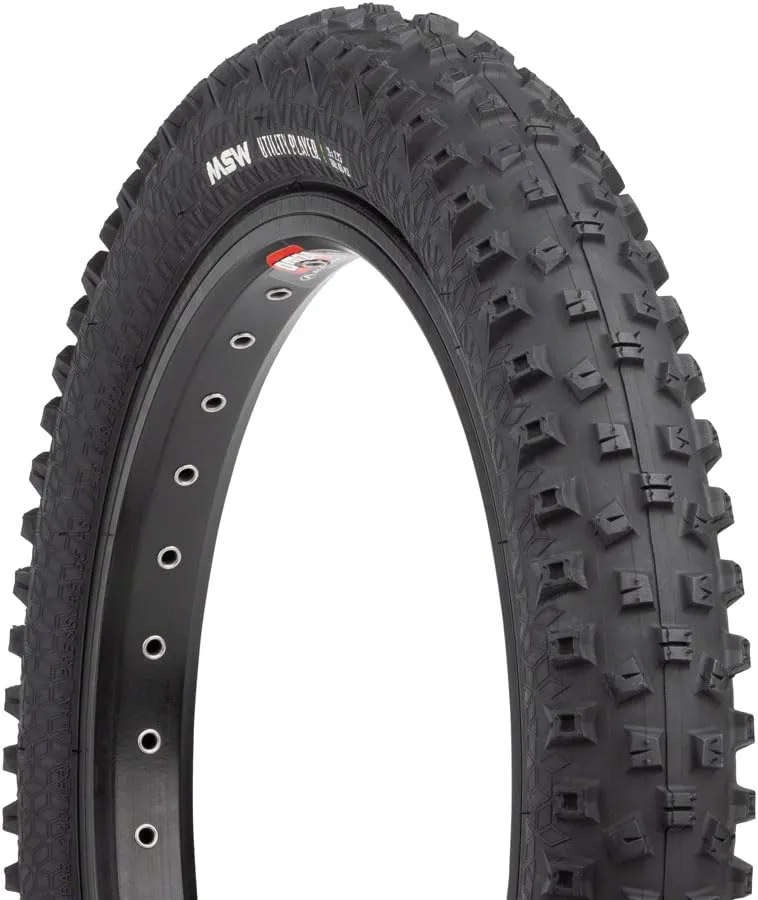 MSW Utility Player Tire 16 x 2.25 Black - Rigid Wire Bead 33tpi for Comfortable Off-Roading