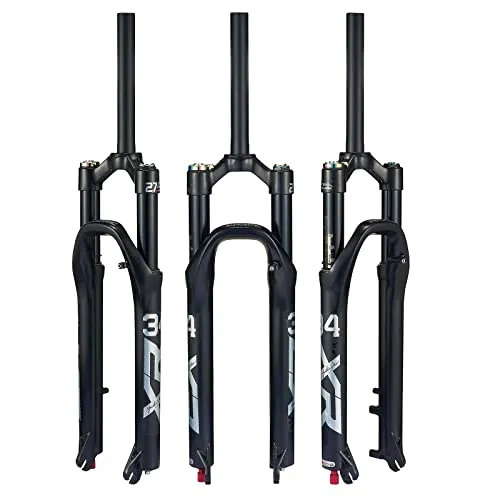 MTB Air Suspension Fork 27.5 inch, 120mm Travel, Adjustable Lockout, Lightweight Aluminum Alloy