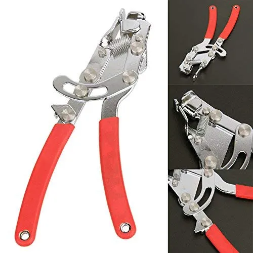 MTB Bike Brake Cable Puller Pliers - Orange, Ergonomic Carbon Steel Tool for Easy Brake Adjustments