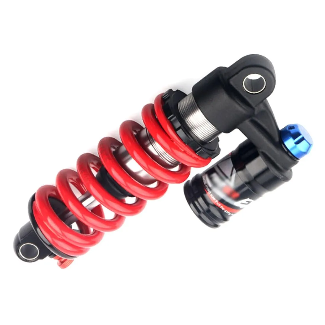 MTB Bike Rear Shock Absorber 220mm 550lbs Adjustable Damping for DH XC AM Red Color