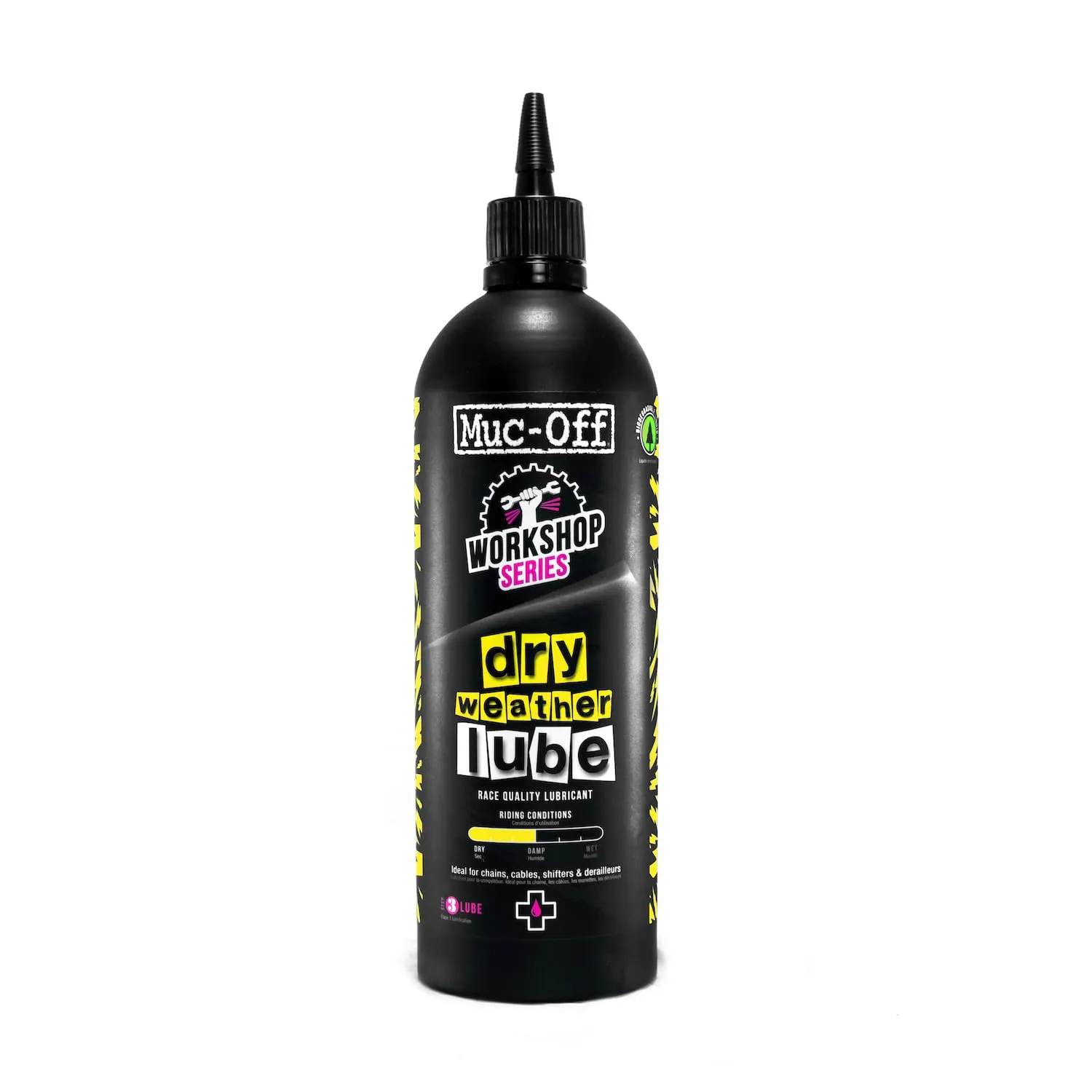 Muc-Off Dry Lube, 1 Liter - Bio Dry Chain Lube for MTB, Road & Cyclocross - Smooth Gear Shifting