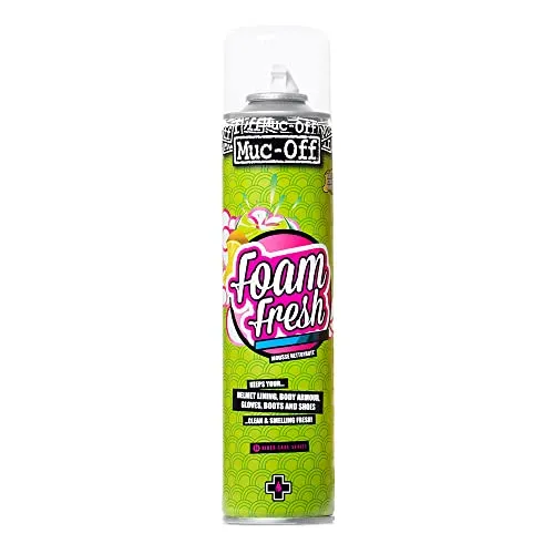 Muc-Off Foam Fresh Cleaner 400ml - Green Instant Foaming Action for Gear & Car Interiors