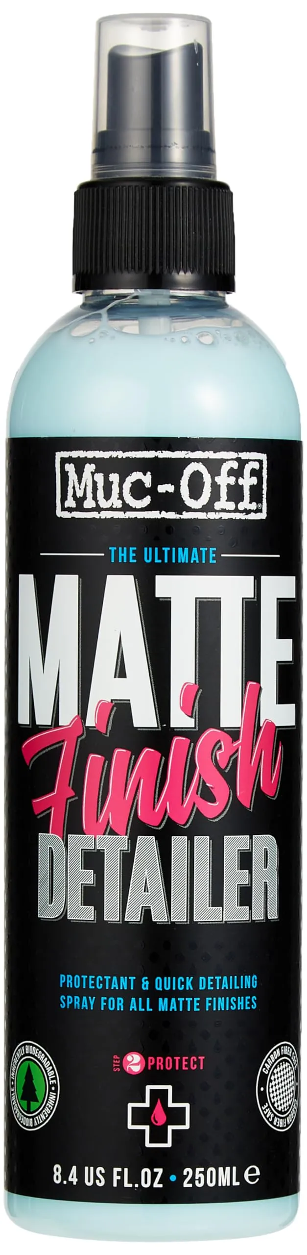 Muc-Off Matt Finish Detailer 250ml for Satin and Matt Paints - Streak-Free, Gloss-Free Finish
