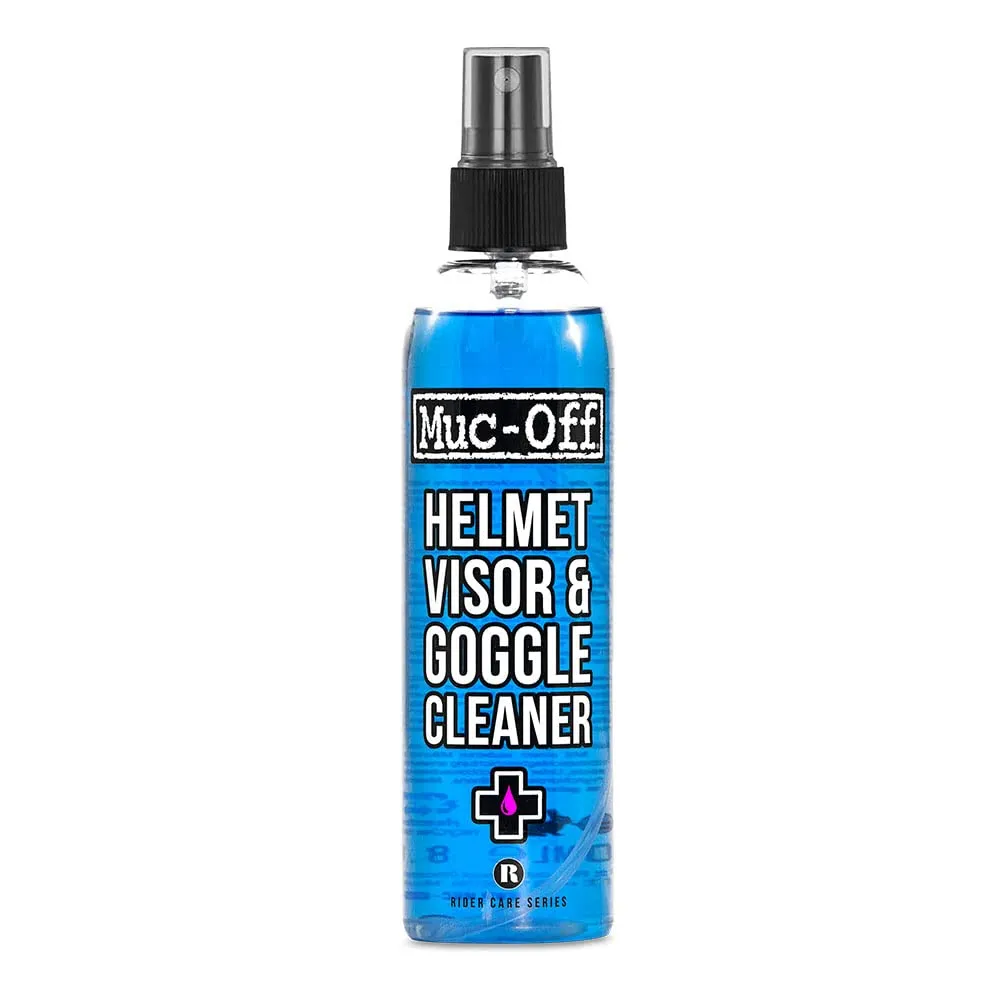 Muc-Off Visor, Lens & Goggle Cleaner Blue 250ml - Biodegradable Spray for Spotless Eye Wear