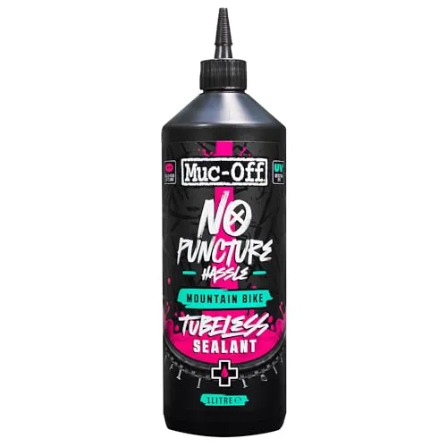 Muc Off No Puncture Hassle Tubeless Sealant 1L - Advanced Tyre Sealant for Road, Enduro & Downhill