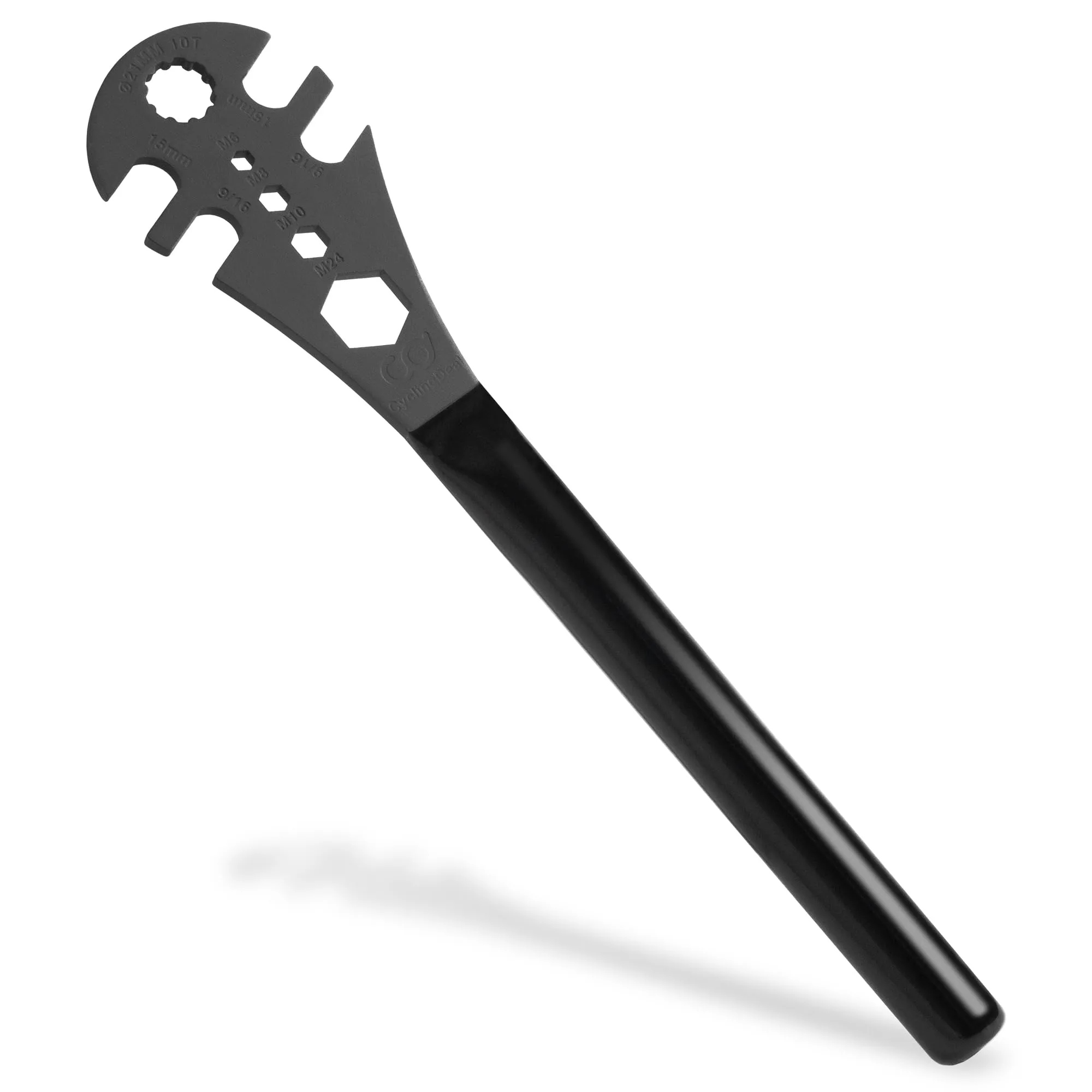 Multi-Function Bicycle Pedal Wrench 15mm & 9/16' with 41cm Extra Long Handle for Comfortable Grip