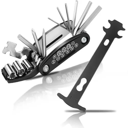 Multi-function Bicycle Tool 16-in-1 Foldable Tool for Mountain, Road, and Electric Bikes