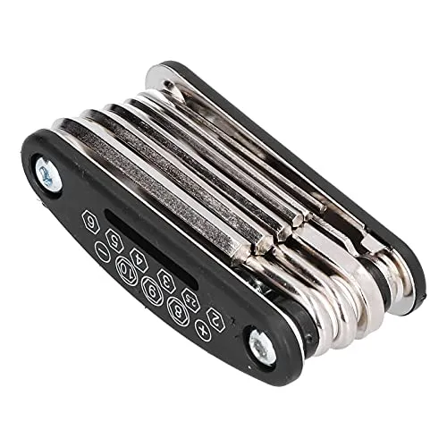 Multi-Function Bike Repair Tool 16-in-1, Compact 90x44x25mm, Lightweight for Outdoor Activities
