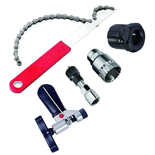 Multi-Function Mountain Bicycle Repair Tool Kit - 5 PCS Set with Wrenches and Chain Splitter