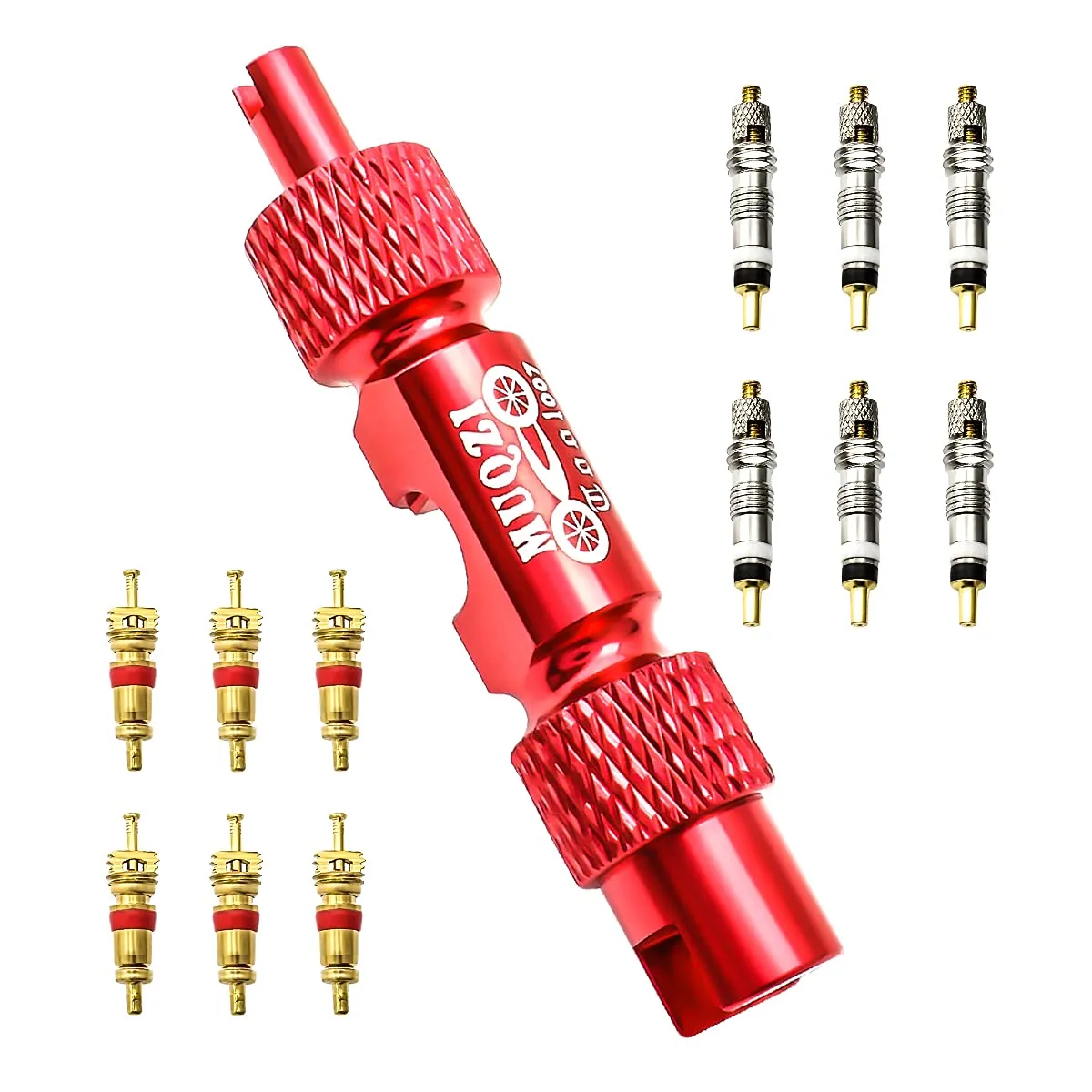 MUQZI Tubeless Bike Tire Tool Kit with Valve Core Removal and Sealant Injector Syringe